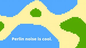 2D Colored Terrain Generation using Perlin Noise