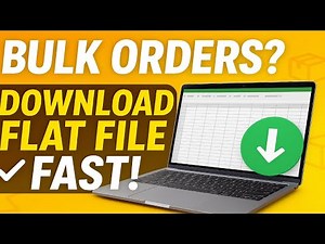 "How to Download Flat File for Bulk Orders in Amazon Seller Central – Step by Step"