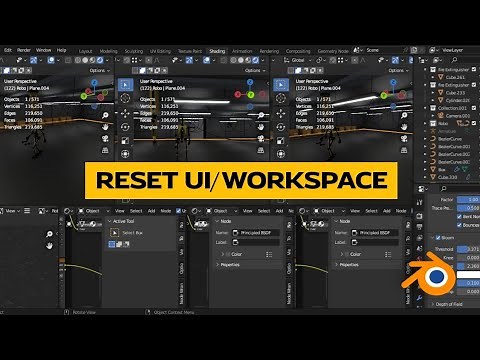 How to Reset UI or Workspace in Blender | Restore Messy UI | Blender Tutorial