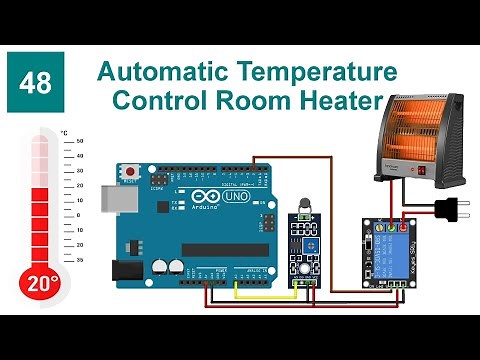 Automatic Temperature Control Room Heater With Code and Circuit || Proteus Simulation