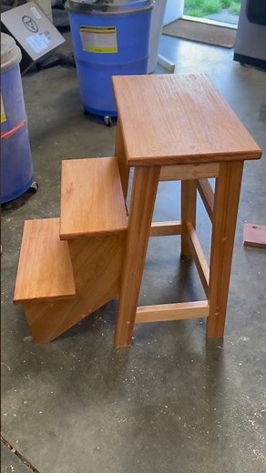 3 Step Stool Folding Woodworking Easy To Follow DIY Instructions