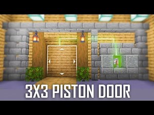 Cara Membuat 3x3 Piston Door - Minecraft Indonesia