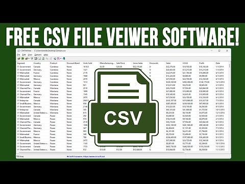 Free CSV File Viewer Software
