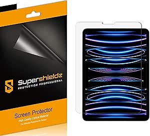 Supershieldz (3 Pack) Anti-Glare (Matte) Screen Protector Designed for iPad Pro 11 inch (2018-2022 / M2) and iPad Air 10.9 inch (5th/4th Generation)