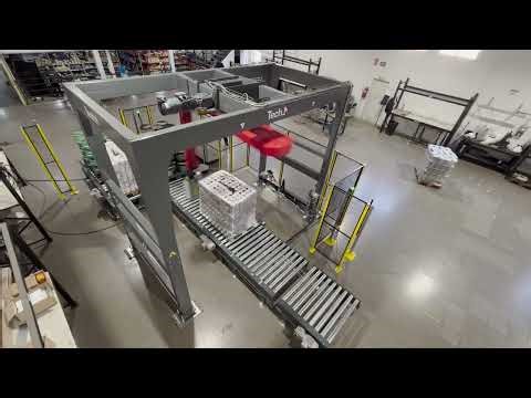 automatic pallet stretch wrapper spin