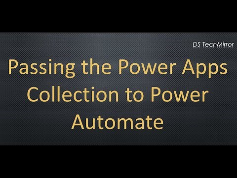 Passing Collection From PowerApps to Power Automate