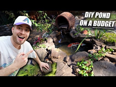 How To BUILD A POND on a BUDGET!! Easy & Low Cost DIY Natural Backyard Pond Tutorial!