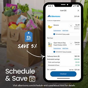 21K views · 555 reactions | Subscribing to essentials to save an extra 5% is as easy as 1, 2, 3. Start saving today! | Albertsons | Facebook
