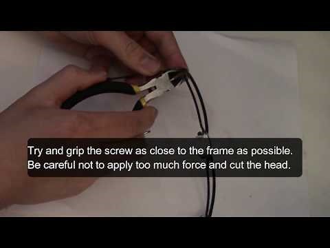 Unscrew Stuck Screw (Eyeglasses)