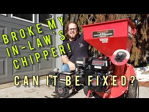 Harbor Freight Wood Chipper Repair -How to replace the Predator 212cc Engine!