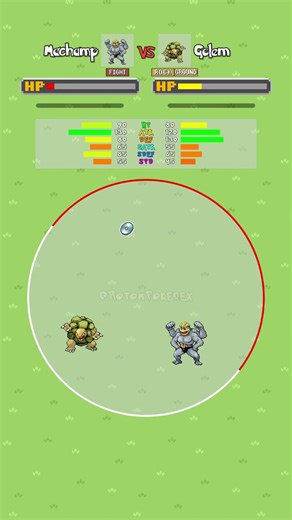 Machamp 🦾🦾🦾🦾 VS Golem 🪨 #pokemon