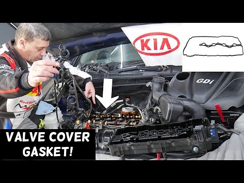KIA OPTIMA VALVE COVER GASKET REPLACEMENT REMOVAL