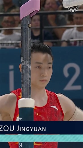 Master of the Bars! Zou Jingyuan clinched gold in the Men's Parallel Bars at Paris 2024, delivering a flawless routine that earned him a score of 16.200. 🥇 #Gymnastics | Olympics