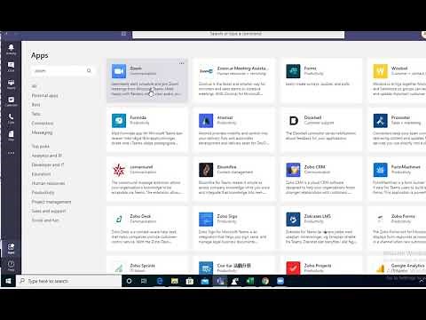 How to add Zoom to Microsoft Teams