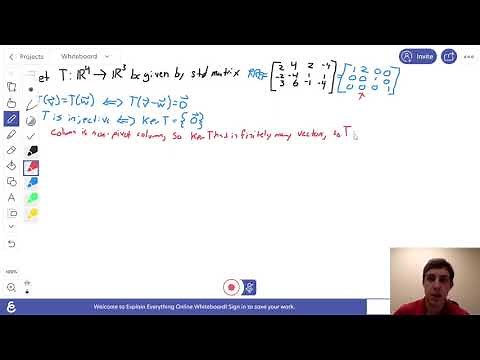 A4 Determining if a linear transformation is injective and surjective