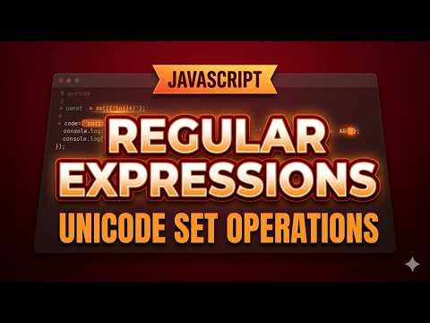 JavaScript Regular Expressions: Set Operations (V Flag)