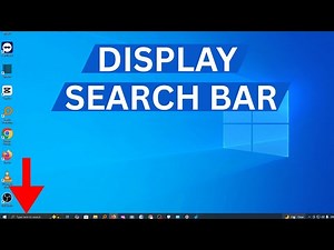 How To Display Search Bar On Windows 10 and 11 | windows Tutorial