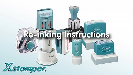 Xstamper Re-Inking Instructions