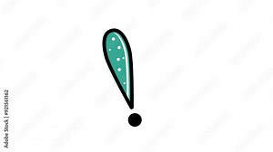 animated exclamation mark exclamation mark icon