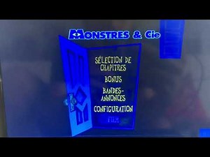 Le Menu du dvd de Monstres & Cie