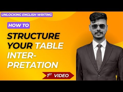 Table Interpretation || Concept Overview with an Example || Unlocking English Writing