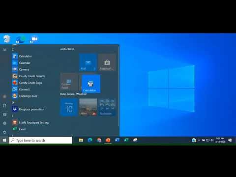 Windows 10 Working with Start Menu Tiles