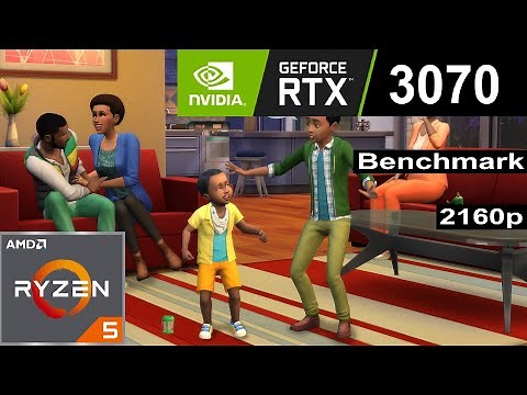 The Sims 4 / RTX 3070 / AMD Ryzen 5 3600X / highest Settings / 4K