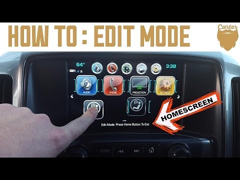 How to personalize the Chevy MyLink home screen in edit mode