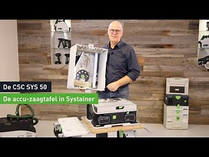 De meest compacte accu-zaagtafel ter wereld; CSC SYS 50 | Festool NL