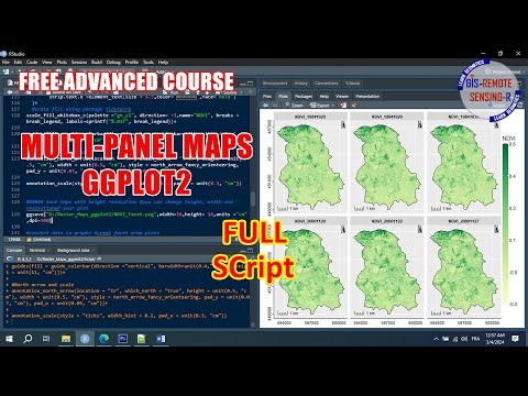 Plot multiple raster maps in R using ggplot2 | facet wrap maps