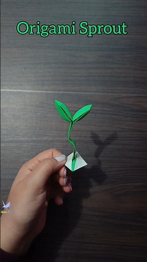 Quick Origami Sprout: Nature's Beauty in Seconds