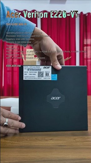 Acer Veriton E220-VT Thin Client Mini PC|VLOG~588| #minivlog #shorts #tech #technology #thinclient