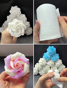 417K views · 4.9K reactions | Easy & Beautiful Tissue Paper Flower Craft Tutorials :) | Simple Crafts | Facebook