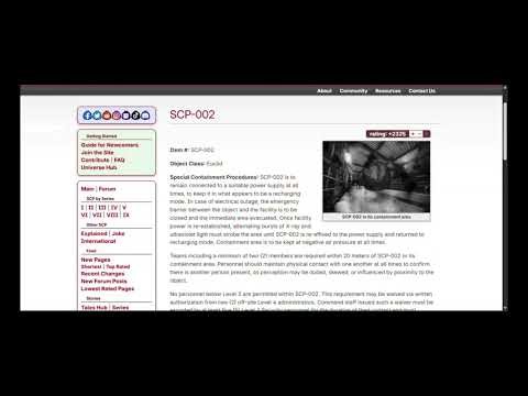 Reading SCP-002 File