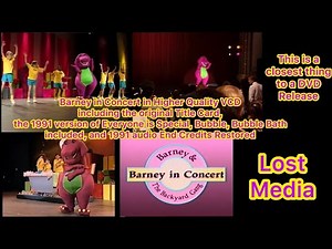 Barney in Concert in Higher Quality VCD 1991 Audio Restored (Lost Media)