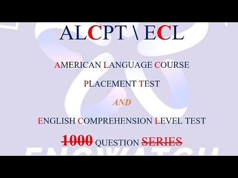 (1) 1000 Question series on ( ALCPT & ECL) with answer key part (1)