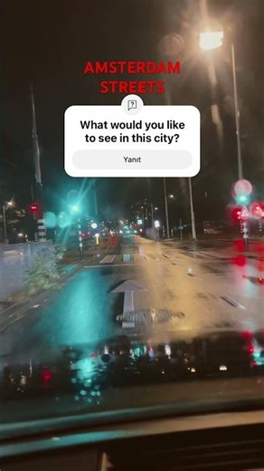 Is there a place you would like to see on the streets of Amsterdam? #relaxingroadtrips #morningdrive