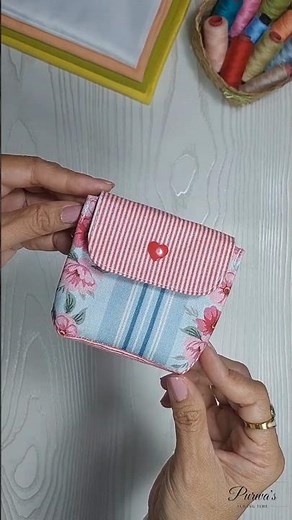 DIY Card Holder Wallet | Easy Small / Mini Wallet Sewing Tutorial | Sewing a Cute Coin Pouch