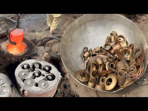 How Making Brass Bushes in brass casting | brass casting process foundry