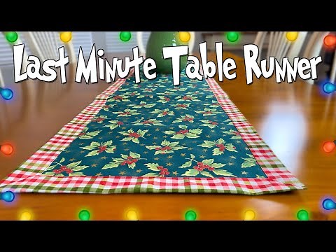 Last Minute Table Runner | The Sewing Room Channel