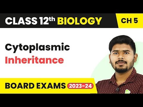 Class 12 Biology Ch 5 | Cytoplasmic Inheritance - Principles of Inheritance and Variation 2022-23