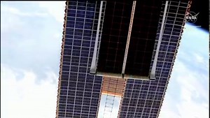 22K views · 1.7K reactions | This time-lapse video sped up 7.7 times shows the new roll-out solar array being deployed after NASA spacewalkers Stephen Bowen and Woody Hoburg successfully installed it on the station today. https://www.nasa.gov/live | International Space Station | Facebook