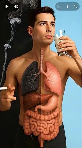 👉 “What Smoking Does Inside Your Body! 😳🚬 vs 🥛”