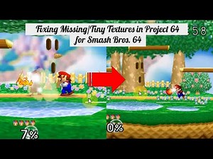 How to Fix Tiny/Missing Textures in Project 64 for Smash 64
