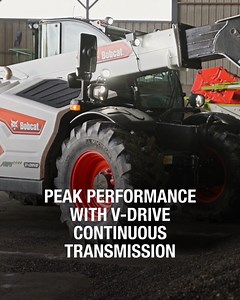 850K views · 796 reactions | Smooth, quiet, and built for efficiency—our V-Drive continuous transmission delivers more power, plus features like Stop & Start and Cruise Control to save you time and money.  Get more info here: https://bobcat.click/v-drive-continuous-transmission | Bobcat EMEA | Facebook