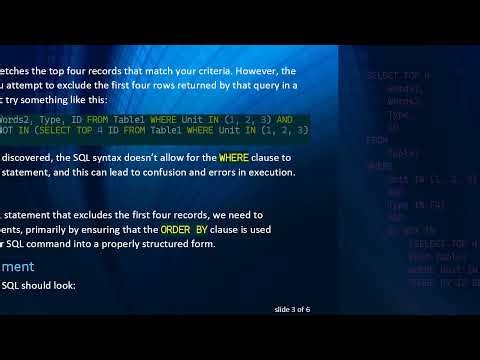 Resolving SQL Query Challenges: TOP, IN, WHERE, and AND Explained