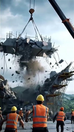 Big building demolition in China #construction#pleasesubscribe