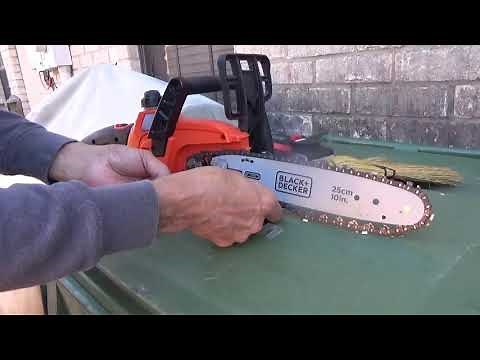 BLACK + DECKER 20V CHAIN SAW: CHAIN REPLACEMENT