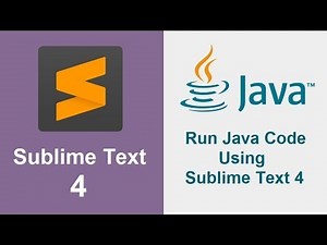 How to setup Sublime Text for Java Programming.