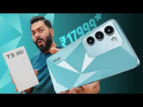 vivo T3 Unboxing & First Impressions ⚡ Performance & Camera Champ @₹17,999*!?